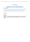 Civil Procedure Assignment 2 Semester 1&2 