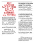 2020 ADVANCED PATHOPHYSIOLOGY HESI RN QUESTIONS and ANSWERS