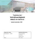 Case uitwerking Taal: Schrijfvaardigheid- Blog (MBNLS-19-TOETS-01) 
