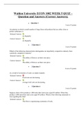 Exam (elaborations) Walden University Microeconomics (ECON 1002) 