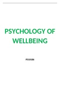 Psychology of Wellbeing Week 1-3