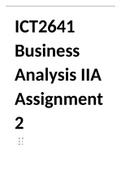 ICT2641 Assignment 2 Answers