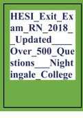 HESI_Exit_Exam_RN_2018__Updated____Over_500_Questions___Nightingale_College