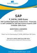 SAP P_S4FIN_1909 Dumps - Prepare Yourself For P_S4FIN_1909 Exam