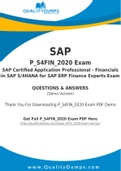 SAP P_S4FIN_2020 Dumps - Prepare Yourself For P_S4FIN_2020 Exam