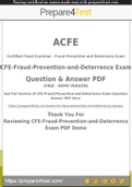 CFE-Fraud-Prevention-and-Deterrence Exam - Easy to Pass Just Follow The Instructions - 100% Working