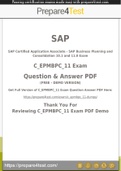C_EPMBPC_11 Questions [2021] Get 100% Actual C_EPMBPC_11 Questions and Answers PDF
