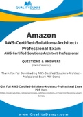 Amazon AWS-Certified-Solutions-Architect-Professional Dumps - Prepare Yourself For AWS-Certified-Solutions-Architect-Professional Exam