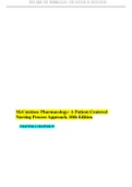 TEST BANK FOR PHARMACOLOGY 10TH EDITION BY MCCUISTION