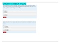 CHEM 115 WEEK 1 QUIZ &vert; VERIFIED SOLUTION 