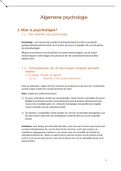 Samenvatting Psychologie, ISBN 9789089319111 Algemene Psychologie (B001629A)