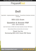DES-1221 Questions [2021] Get 100% Actual DES-1221 Questions and Answers PDF