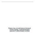 Primary Care&colon; Art and Science of Advanced Practice Nursing - An Interprofessional Approach 5th edition Dunphy Test Bank