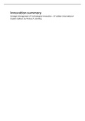 Innovation - Strategic Management of Technical Innovation - 6th (International) edition (Schilling)