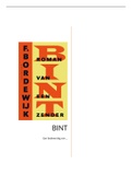 Boekverslag Nederlands Ferdinand Bordewijk en 'Bint', ISBN 9789038892849 