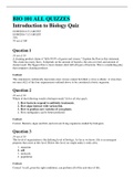 BIO 101 ALL QUIZZES &vert; ALL GRADED A