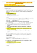 Fundamentals of Nursing Test Banks for 2021