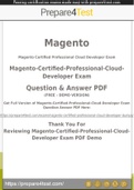 Magento-Certified-Professional-Cloud-Developer Questions [2021] Get 100% Actual Magento-Certified-Professional-Cloud-Developer Questions and Answers PDF