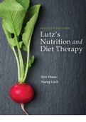 NR 288&vert;NR 288&colon; Test Bank Lutzs Nutrition and Diet Therapy 7th Edition Erin E&period; Mazur&vert;&vert;ALL CHAPTERS COMPLETE &vert;CHAMBERLAIN COLLEGE OF NURSING 