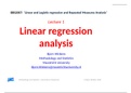 BBS2007 - Linear regression analysis