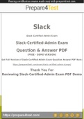 Slack-Certified-Admin Questions [2021] Get 100% Actual Slack-Certified-Admin Questions and Answers PDF