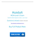 Real MuleSoft MCIA-Level-1 Dumps (2021) Real MCIA-Level-1 Exam Questions For Preparation