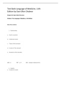 Test Bank The Language of Medicine&comma; 11th Edition by Davi-Ellen Chabner