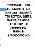  Lutzs Nutrition and Diet Therapy, 7th Edition, Erin E. Mazur, Nancy A