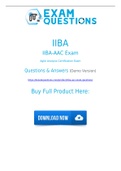 IIBA-AAC Dumps PDF [2021] 100% Accurate IIBA-AAC Exam Questions