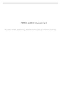 NR503 Assignments, Discussions, Midterm and Final Exam Study Guides