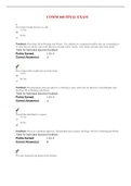 COMM 160 FINAL EXAM&comma; MIDTERM EXAM&comma; GRADED ASSIGNMENT 3-10&comma; 12 & 13 &lpar;DOWNLOAD TO SCORE A GUARANTEED A GRADE&rpar;