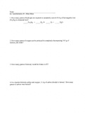 exam review on Stoichiometry and redox reactions