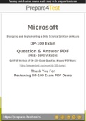 DP-100 Exam - Easy to Pass Just Follow The Instructions - 100% Working