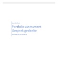 Portfolio assessment (Social Work, 2e jaar): Presentatie