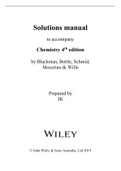 Solution Manual For Chemistry 4th Edition By Blackman