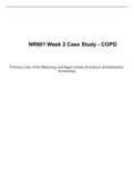NR601 Week Case Study on COPD