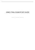 NR601 Final Exam Study Guide