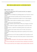 CUNY - BPL 5100&colon; GLOBUS - QUIZ 1 ANSWERS PART 2 &sol; CUNY - BPL5100&colon; GLOBUS - QUIZ 1 ANSWERS PART 2&vert; Latest 2021&comma; Rated 100&percnt;