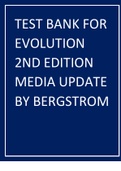 Test Bank for Evolution 2nd edition media update by Bergstrom