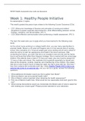 NR305 Health Assessment class week one discussion