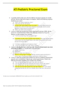 ATI Pediatric Proctored Exam