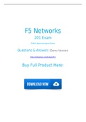 F5 Networks 201 Exam Dumps [2021] PDF Questions With Free Updates