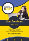 Linux Foundation CKAD Dumps - Accurate CKAD Exam Questions - 100% Passing Guarantee