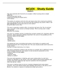 NCLEX Exam 2&lowbar;Study Guide