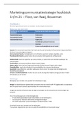 Samenvatting Marketingcommunicatiestrategie, ISBN: 9789001834128 Marketingcommunicatie