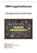 Management en Leiderschap organisatiescan