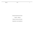 NURSING c361 Task 1 Quantitative versus Qualitative GRADED A&plus;