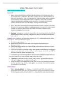 NR601 FINAL EXAM STUDY GUIDE