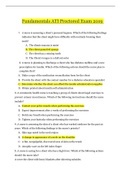 Fundamentals ATI Proctored Exam 2019&lowbar;Graded A &vert; ATI Proctored Exam 2019 - 100&percnt; Correct