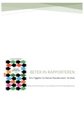 Samenvatting Beter in rapporteren, H1t/m9, ISBN: 9789024426768